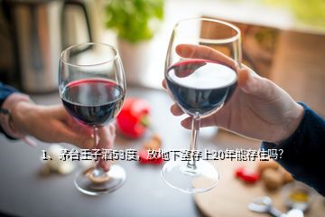 1、茅臺(tái)王子酒53度，放地下室存上20年能存住嗎？