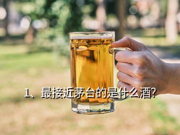 1、最接近茅臺(tái)的是什么酒？