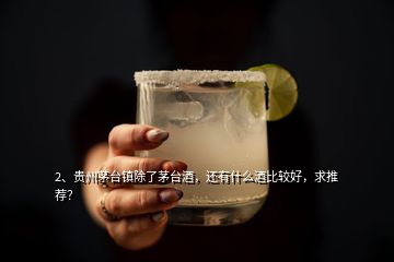 2、貴州茅臺(tái)鎮(zhèn)除了茅臺(tái)酒，還有什么酒比較好，求推薦？