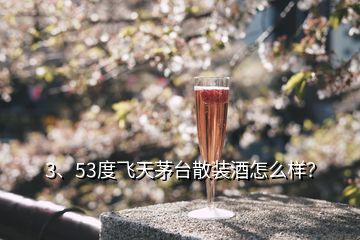 3、53度飛天茅臺散裝酒怎么樣？