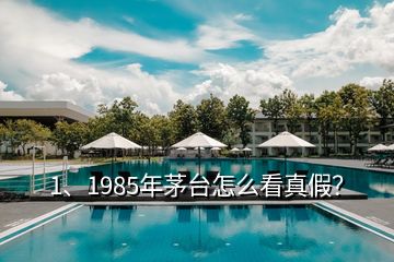 1、1985年茅臺(tái)怎么看真假？