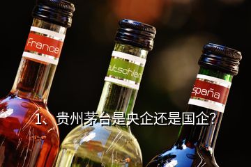 1、貴州茅臺(tái)是央企還是國(guó)企？