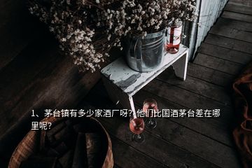 1、茅臺鎮(zhèn)有多少家酒廠呀？他們比國酒茅臺差在哪里呢？