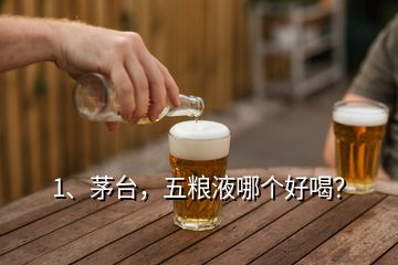 1、茅臺(tái)，五糧液哪個(gè)好喝？