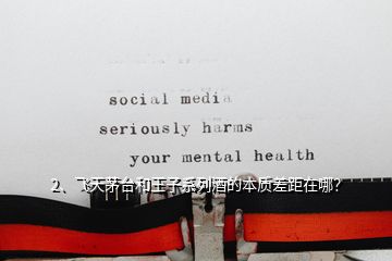 2、飛天茅臺和王子系列酒的本質(zhì)差距在哪？