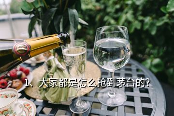 1、大家都是怎么搶到茅臺的？