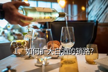 1、如何擴大白酒的銷路？