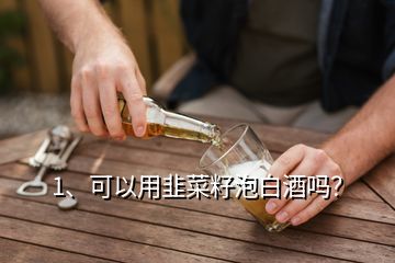 1、可以用韭菜籽泡白酒嗎？