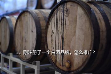 1、剛注冊了一個白酒品牌，怎么推廣？