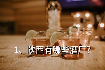 1、陜西有哪些酒廠？