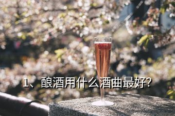 1、釀酒用什么酒曲最好？