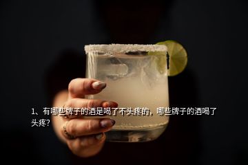 1、有哪些牌子的酒是喝了不頭疼的，哪些牌子的酒喝了頭疼？