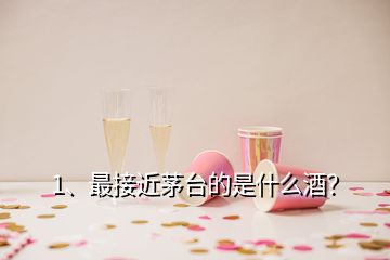 1、最接近茅臺的是什么酒？