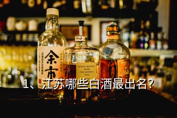 1、江蘇哪些白酒最出名？