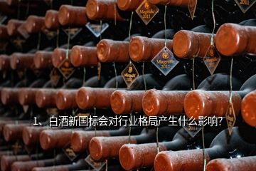 1、白酒新國標(biāo)會對行業(yè)格局產(chǎn)生什么影響？