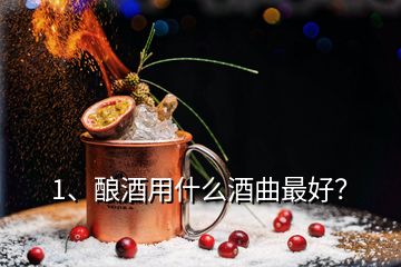 1、釀酒用什么酒曲最好？