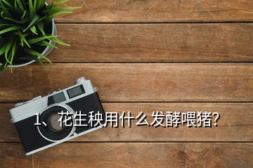 1、花生秧用什么發(fā)酵喂豬？