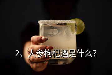 2、人參枸杞酒是什么？