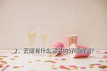 2、云南有什么著名的好喝的酒？