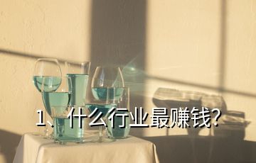 1、什么行業(yè)最賺錢？