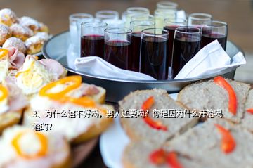 3、為什么酒不好喝，男人還要喝？你是因?yàn)槭裁撮_(kāi)始喝酒的？