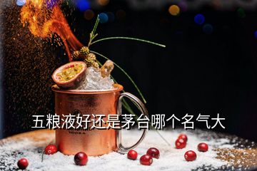 五糧液好還是茅臺哪個名氣大