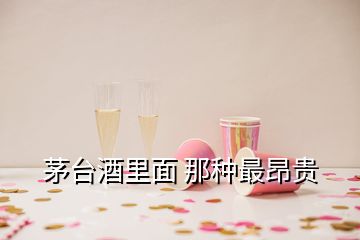 茅臺酒里面 那種最昂貴