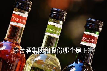 茅臺(tái)酒集團(tuán)和股份哪個(gè)是正宗