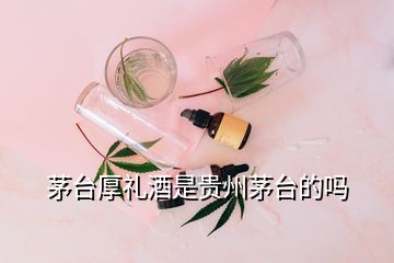 茅臺(tái)厚禮酒是貴州茅臺(tái)的嗎