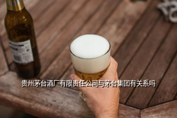 貴州茅臺酒廠有限責任公司與茅臺集團有關系嗎