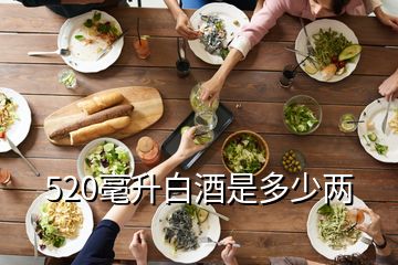 520毫升白酒是多少兩