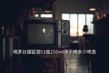 喝茅臺鎮(zhèn)窖酒53度250ml等于喝多少啤酒