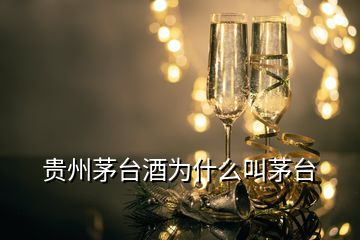 貴州茅臺酒為什么叫茅臺