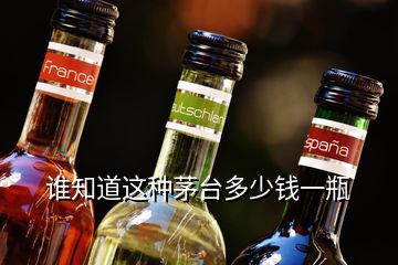 誰知道這種茅臺(tái)多少錢一瓶