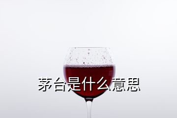 茅臺是什么意思