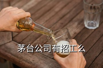 茅臺公司有招工么