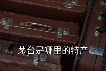 茅臺(tái)是哪里的特產(chǎn)