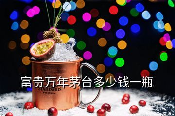 富貴萬(wàn)年茅臺(tái)多少錢一瓶