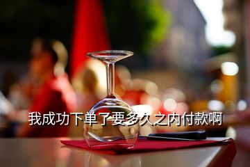 我成功下單了要多久之內(nèi)付款啊