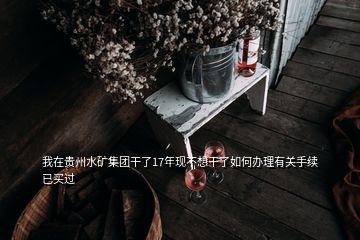 我在貴州水礦集團(tuán)干了17年現(xiàn)不想干了如何辦理有關(guān)手續(xù)已買過