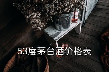 53度茅臺酒價格表