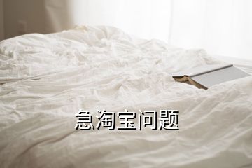 急淘寶問題