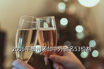 2005年貴州茅臺中外馳名53價格