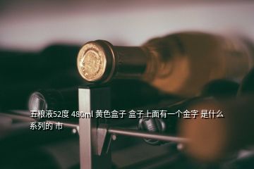 五糧液52度 480ml 黃色盒子 盒子上面有一個(gè)金字 是什么系列的 市