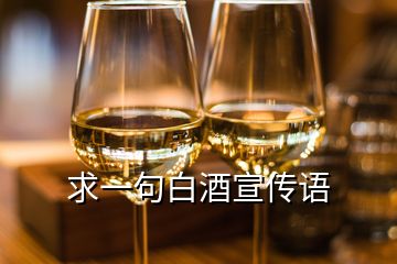 求一句白酒宣傳語(yǔ)