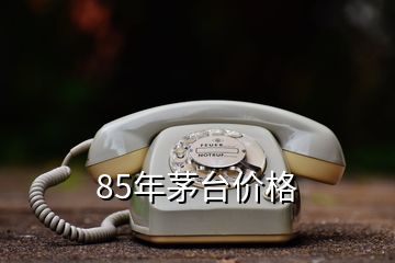 85年茅臺(tái)價(jià)格