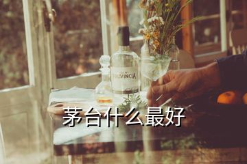 茅臺(tái)什么最好