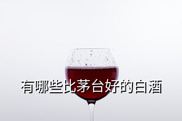 有哪些比茅臺好的白酒