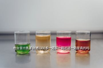 電臺里出售茅臺酒1300多一箱買一箱還送一箱是真的嗎