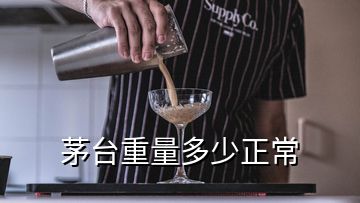 茅臺重量多少正常